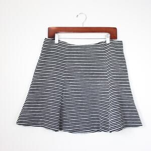 Anthropologie Maeve Skirt Women's Size Large Striped Skater Mini